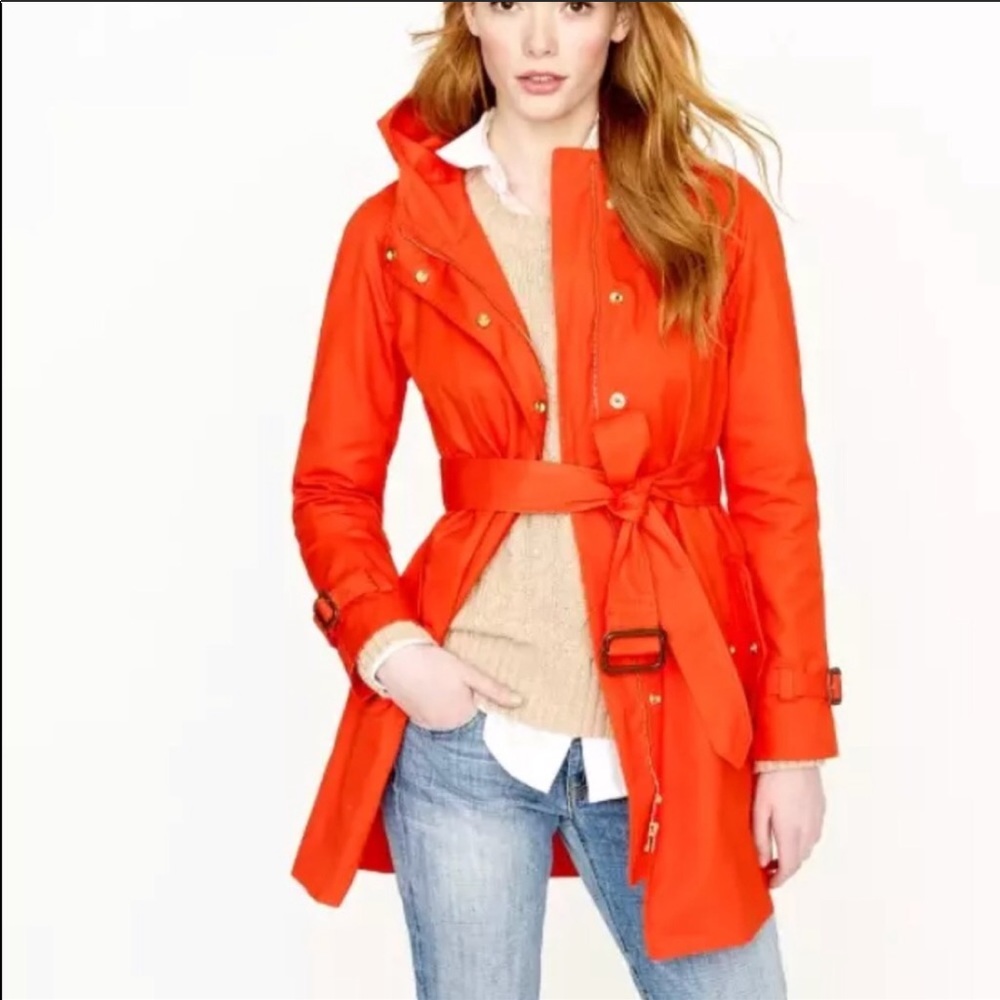 J. Crew Matinee Trench Coat with Hood